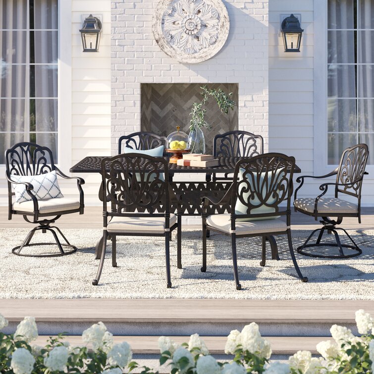 Lebanon 7 piece on sale dining set with cushions